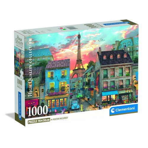 Clementoni Streets of Paris dėlionė, 1000 detalių