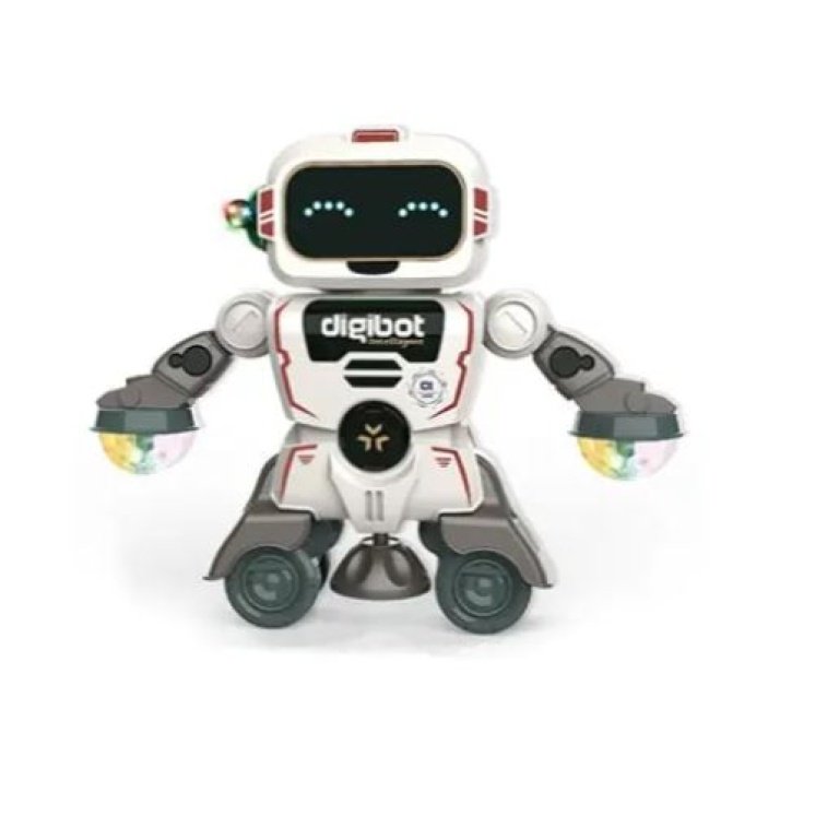 Interaktyvus šokantis robotas su šviesomis ir muzika