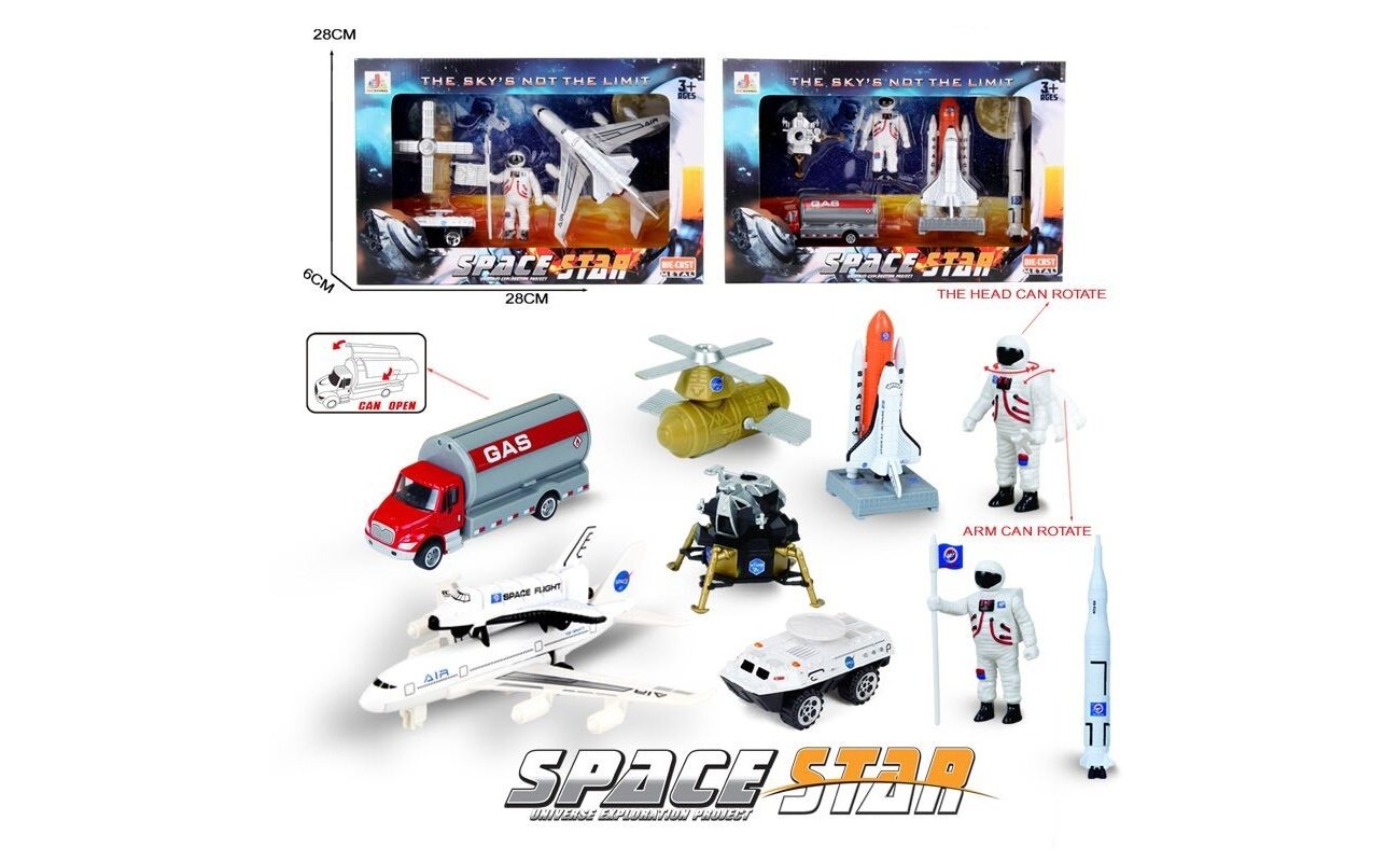 Kosmoso tyrinėjimo žaislų rinkinys vaikams Space Star