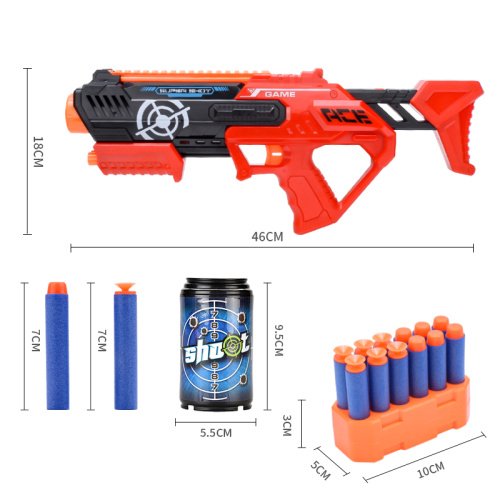 Žaislinis šautuvas su minkštais šoviniais „Super Shoot“
