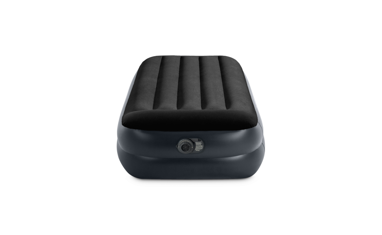 Pripučiamas čiužinys Intex Twin Dura-Beam Plus Pillow Rest Raised su integruota pompa 99×191×42 cm