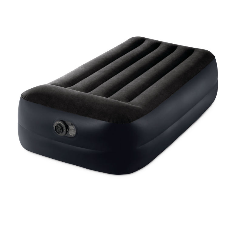 Pripučiamas čiužinys Intex Twin Dura-Beam Plus Pillow Rest Raised su integruota pompa 99×191×42 cm