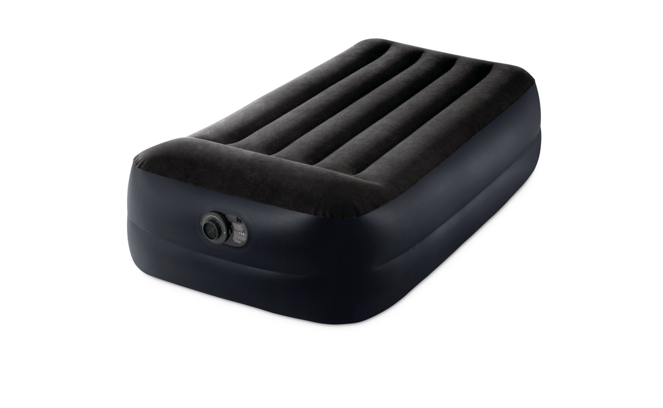 Piepūšamais matracis Intex Twin Dura-Beam Plus Pillow Rest Raised ar iebūvētu sūkni 99×191×42 cm