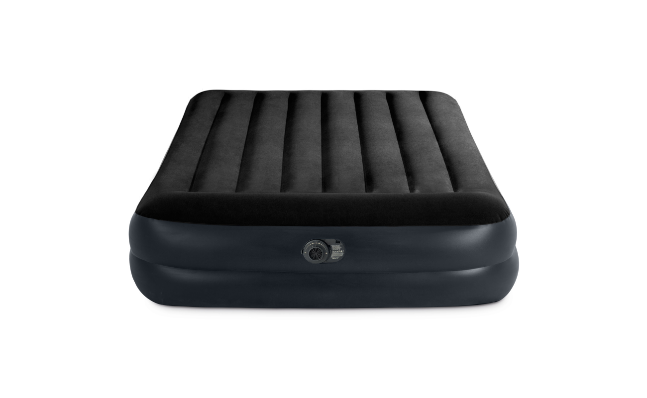 Pripučiamas čiužinys su integruota pagalve INTEX Queen Dura-Beam Pillow Rest Raised, Airbed 152x203x42cm