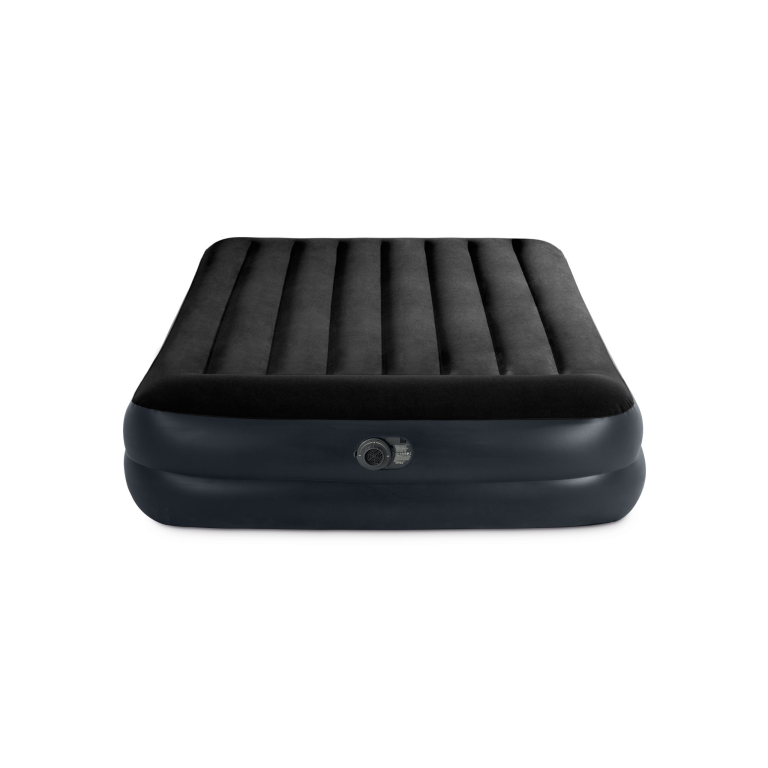 Piepūšamais matracis ar iebūvētu spilvenu INTEX Queen Dura-Beam Pillow Rest Raised, gaisa matracis 152x203x42 cm