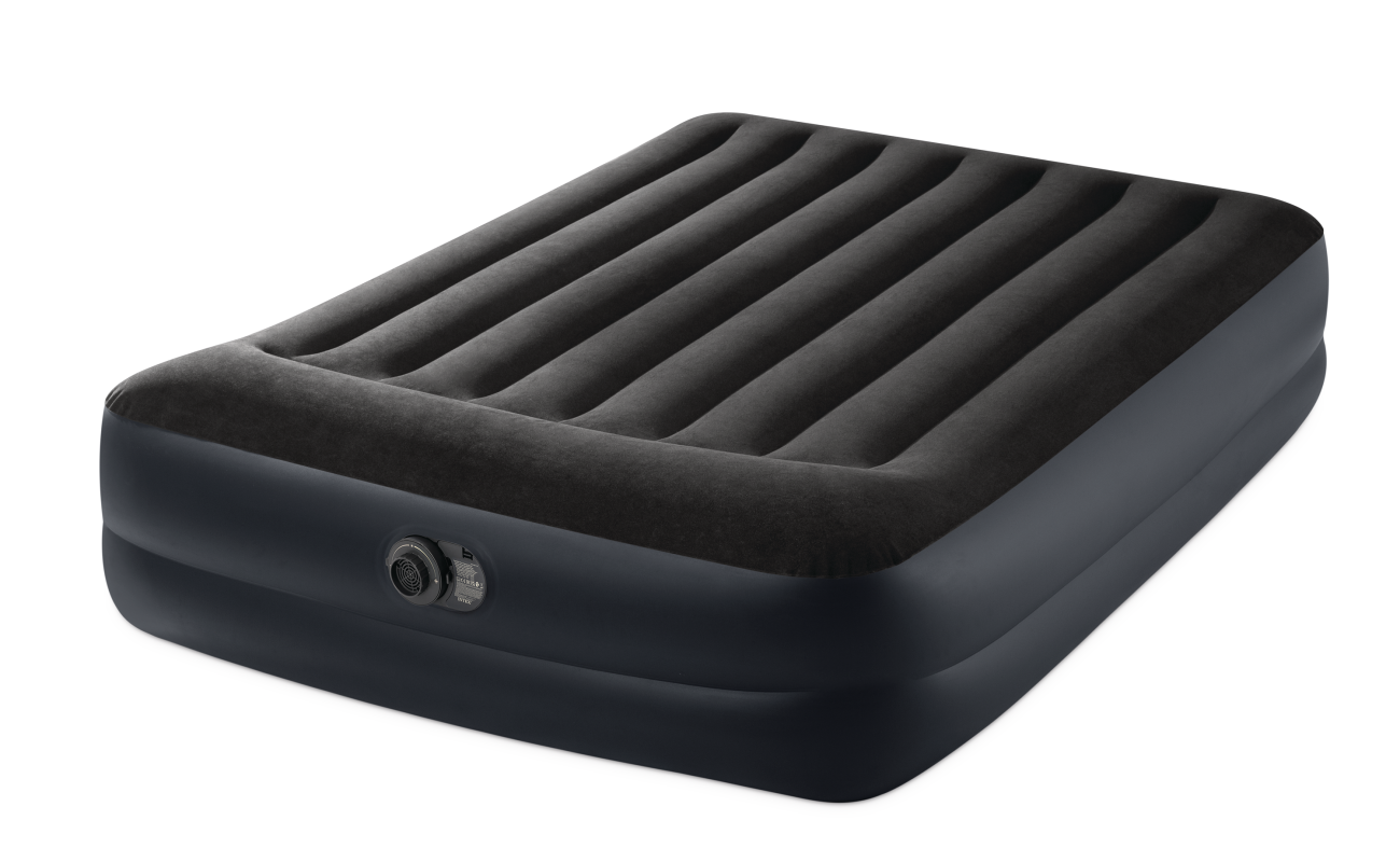 Pripučiamas čiužinys su integruota pagalve INTEX Queen Dura-Beam Pillow Rest Raised, Airbed 152x203x42cm
