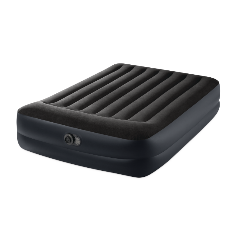 Pripučiamas čiužinys su integruota pagalve INTEX Queen Dura-Beam Pillow Rest Raised, Airbed 152x203x42cm