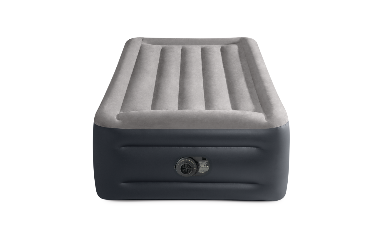 Pripučiamas čiužinys su integruota pagalve INTEX Twin Dura-Beam Deluxe Pillow Rest, Airbed 99x191x42cm