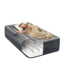 Piepūšamais matracis ar iebūvētu spilvenu INTEX Twin Dura-Beam Deluxe Pillow Rest, gaisa matracis 99x191x42 cm