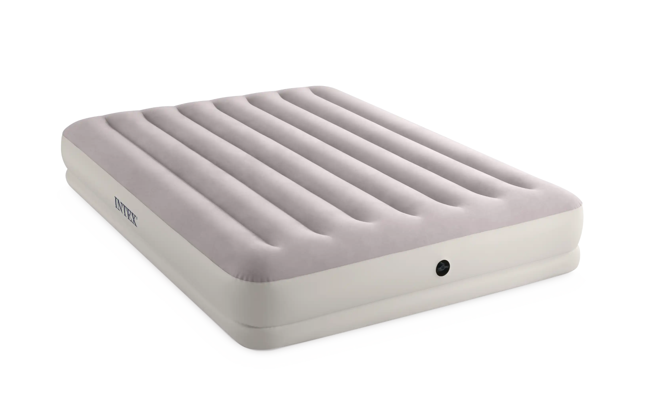 Pripučiamas čiužinys Intex Queen Prestige Mid-Rise su USB pompa 152×203×30 cm