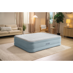 Pripučiamas čiužinys INTEX Queen Premium Comfort su integruota elektrine pompa, 152×203×46 cm