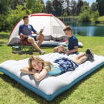 Stovyklavimo čiužinys INTEX Camping Mat, 127×193×17 cm su integruota pagalve